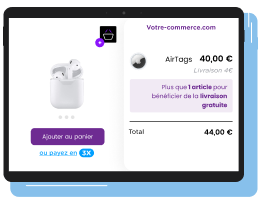 Spedizione gratuita a partire da una spesa minima